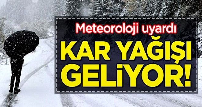 Meteorolojiden dikkat çeken uyarı