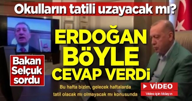 Okul tatili uzayacak mı? Başkan Erdoğan'dan videolu mesaj