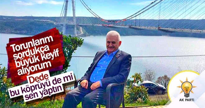 Binali Yıldırım'ın torunlarıyla komik köprü anısı