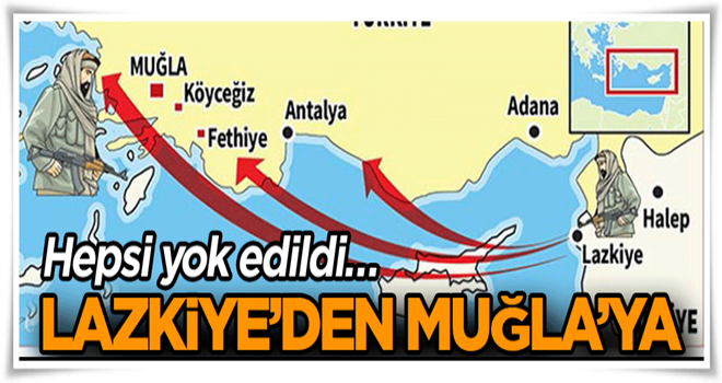 Hepsi yok edildi… Lazkiye’den Muğla’ya