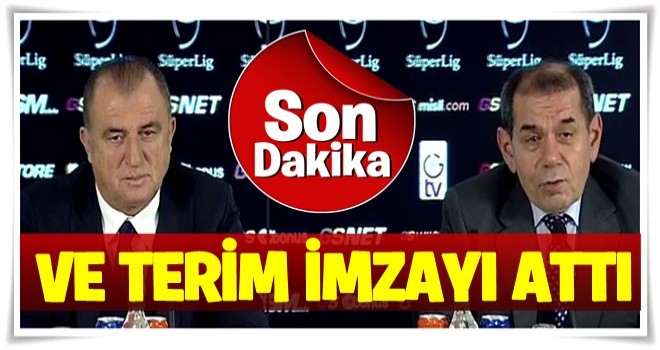 Terim imzayı attı! İşte ilk sözleri... .