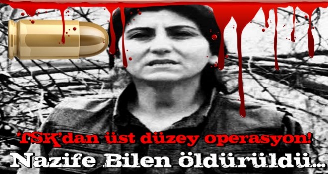 TSK'dan üst düzey operasyon! PKK'nın kritik ismi Nazife Bilen öldürüldü...