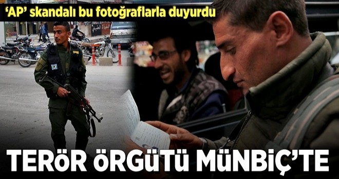 Münbiç'ten şok eden görüntüler! Eli kanlı teröristler...