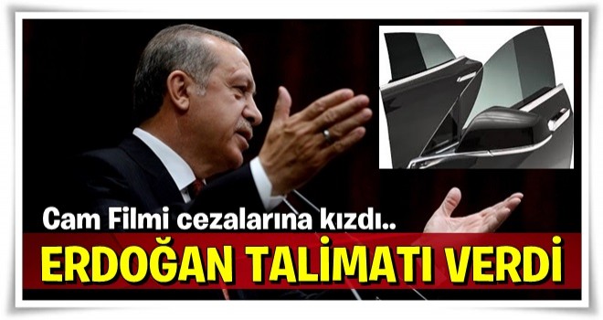 Erdoğan cam filmi cezalarına kızdı! Talimatı verdi