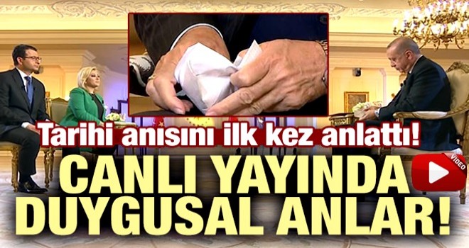 Başkan Erdoğan ilk kez anlattı!