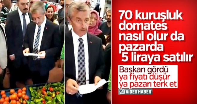 Domatesi 70 kuruşa alıp 5 liraya satan pazarcıya uyarı