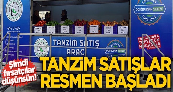 İstanbul'da ilk mobil tanzim satış noktası hizmete başladı