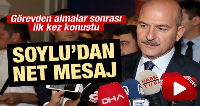 Süleyman Soylu'dan son dakika açıklaması