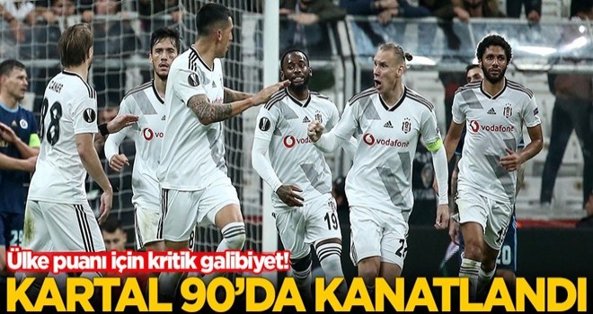 Beşiktaş uzatmalarda kazandı!