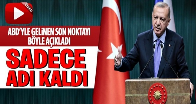 Cumhurbaşkanı Erdoğan'dan güvenli bölge açıklaması