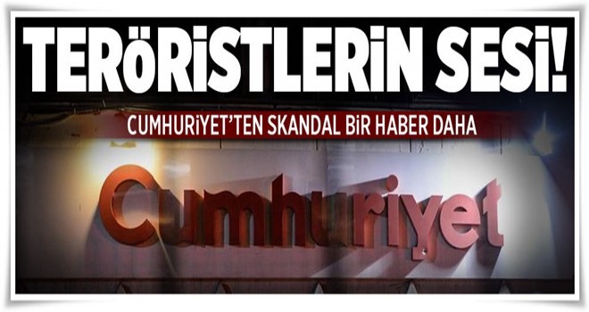 Cumhuriyet Gazetesi'nde skandal...