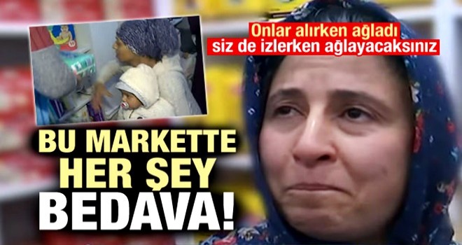 Bu markette her şey bedava