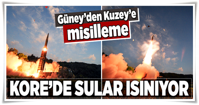 Güney'den Kuzey'e misilleme .