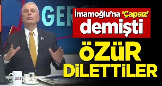 CHP'li İBB Başkanı Ekrem İmamoğlu'nu eleştiren Can Ataklı "üzüldü" diyerek özür diledi! Yandaşlık anca böyle olur