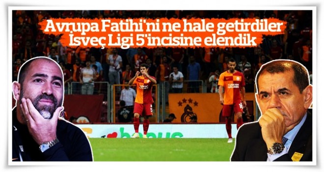 Galatasaray, Avrupa macerasını erken noktaladı...