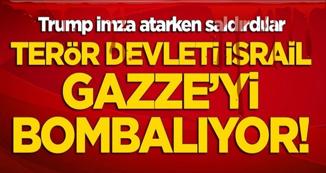 İşgalci İsrail jetleri Gazze'yi bombalıyor!