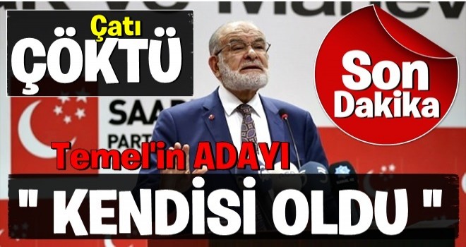 Saadet Partisi'nin cumhurbaşkanı adayı belli oldu! .