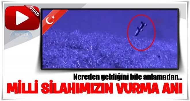 Bayraktar TB-2 Silahlı İHA'mızın hedefi vurma anı kamerada!