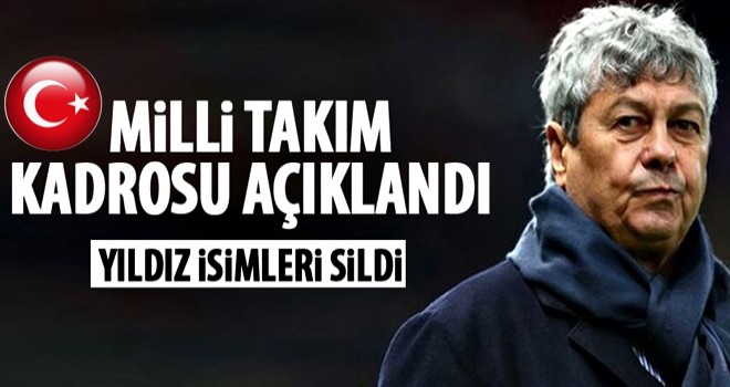 A Milli Futbol Takımı'nın aday kadrosu açıklandı