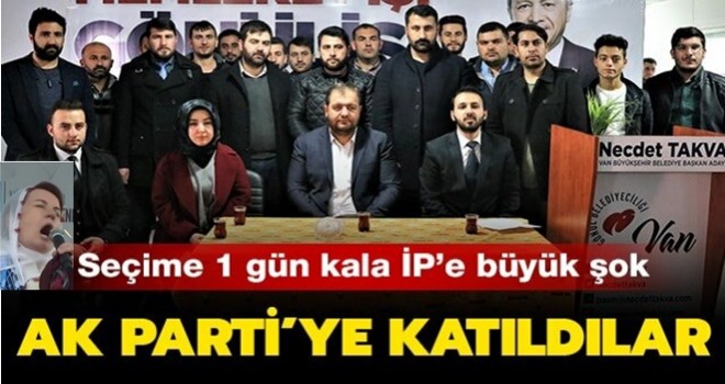 İP'ten istifa eden gençler AK Parti'ye geçti