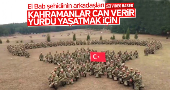 Şehit Üsteğmen Koçoğlu'nun birliğinden anlamlı video