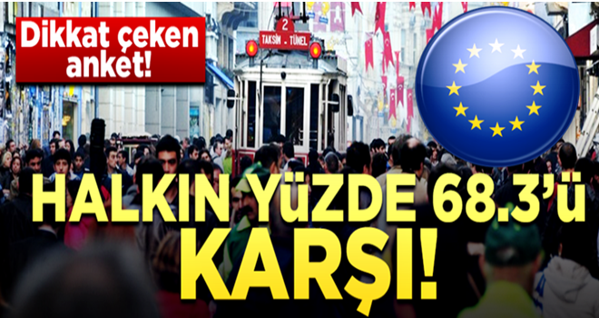 Dikkat çeken anket! Halkın yüzde 68.3’ü karşı