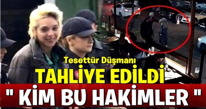 Başörtülü öğretmene saldıran Berrak Karaoğlu'nun tahliyesine karar verildi