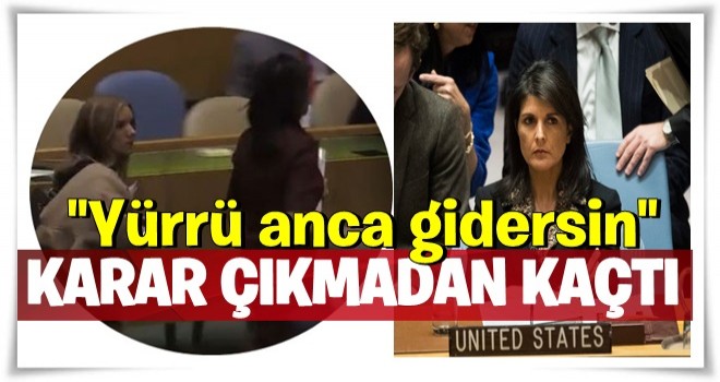 Oylamadan önce Haley bakın ne yaptı!