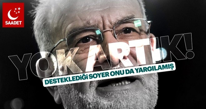 Soyer, Karamollaoğlu'nu da yargılamış ama o destek vermeyi tercih ediyor!