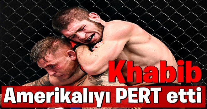 Khabib, ABD'li rakibini pes ettirdi!