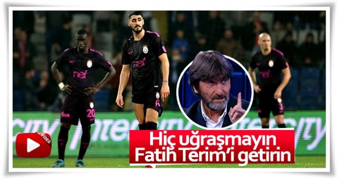 Rıdvan Dilmen: G.Saray'a hemen Fatih Terim'i getiririm