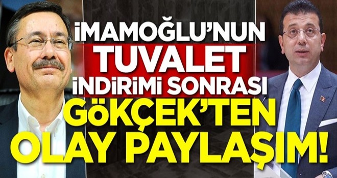 İ.oğlu'nun tuvalet indirimi sonrası Gökçek'ten olay paylaşım!