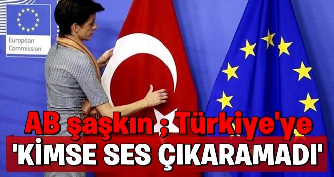 AB: Türkiye'ye kimse ses çıkaramadı