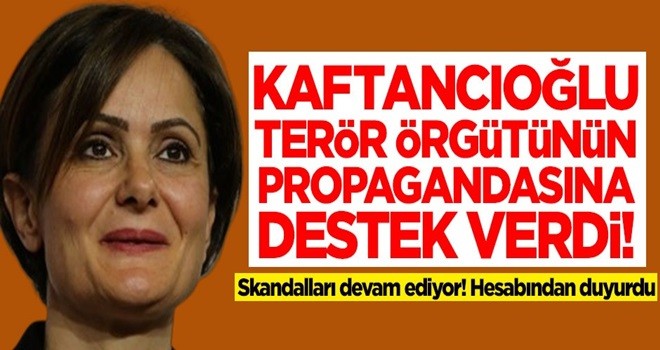 Canan Kaftancıoğlu'ndan yeni skandal! Terör örgütünün propagandasına katıldı