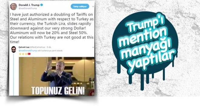 Trump'ın sözlerine Türk kullanıcılarından cevap