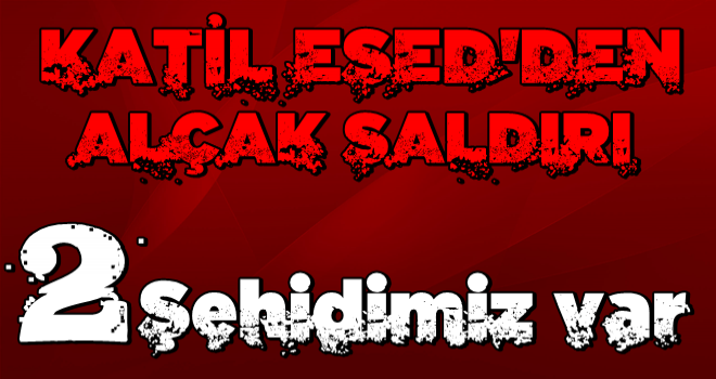 Esed rejiminden TSK'ya alçak saldırı! 2 şehidimiz var