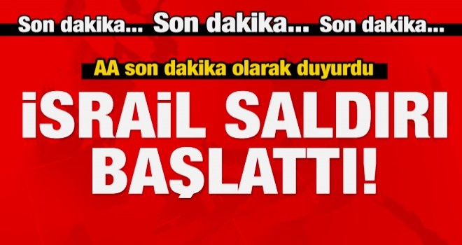 İsrail savaş uçakları ile Gazze'yi vuruyor