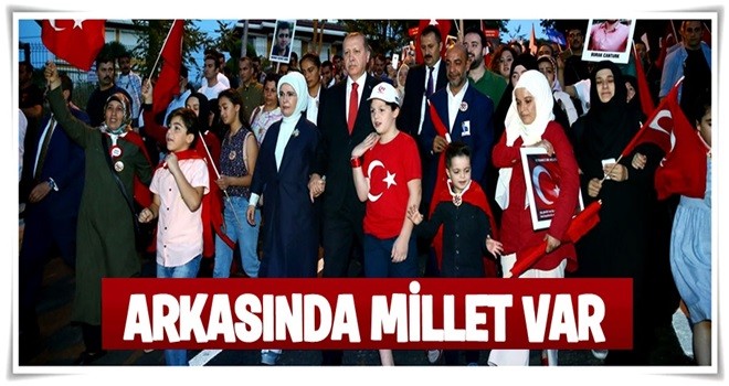 Cumhurbaşkanı Erdoğan 15 Temmuz Şehitler Köprüsü'nde