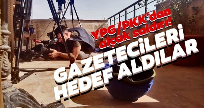 YPG/PKK'lı teröristlerden hain saldırı! Gazetecileri canlı yayında hedef aldılar