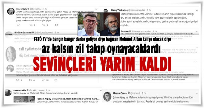 Şahin Alpay ve Mehmet Altan hakkında yeni karar!