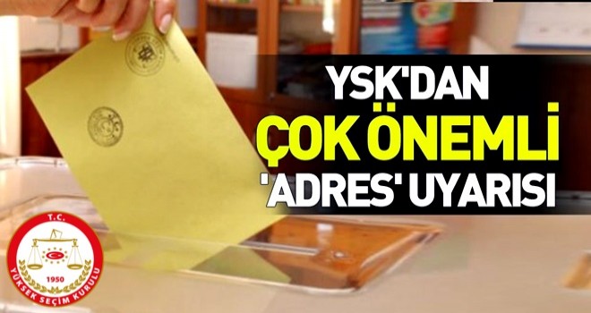 YSK'dan seçmen taşındığı iddialarına ilişkin açıklama.