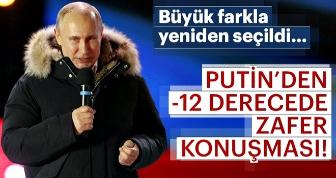 Putin'den -12 derecede zafer konuşması!