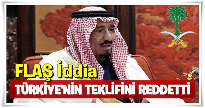 Flaş iddia! 'Türkiye'nin teklifini reddetti'