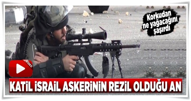 İsrailli keskin nişancı korkudan ne yapacağını şaşırdı!