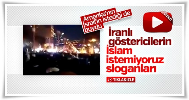 ABD destekli İranlı göstericilerden İslam karşıtı slogan