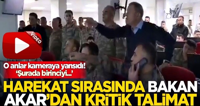 Hulusi Akar'dan harekat sırasında kritik talimat: Şurada birinciyi...