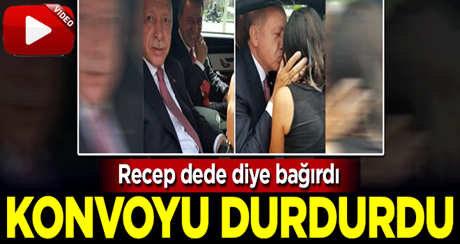 Başkan Erdoğan çocuklara kayıtsız kalamadı, konvoyu durdurdu