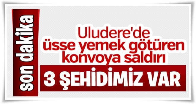 Şırnak'ta 3 şehidimiz var..