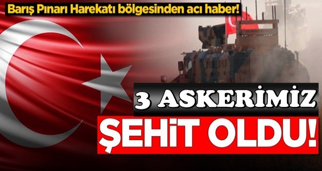 Bakanlık acı haberi duyurdu! 3 askerimiz şehit