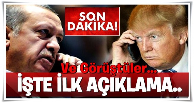 Cumhurbaşkanı Erdoğan ile Trump görüştü